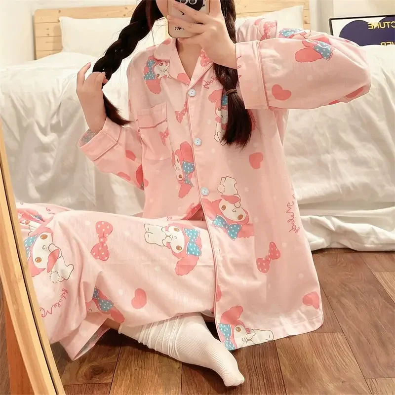 Комплект из 3 предметов Sanrio My Melody пижамы с героями мультфильмов милая футболка
