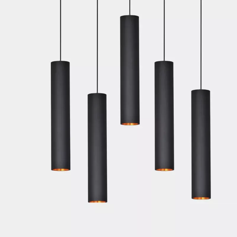 

NEW2023 Dimmable Cylinder LED Pendant Lights Long Tube Lamps Dining Room Shop Bar Decoration Cord Pendant Lamp Background Wall L