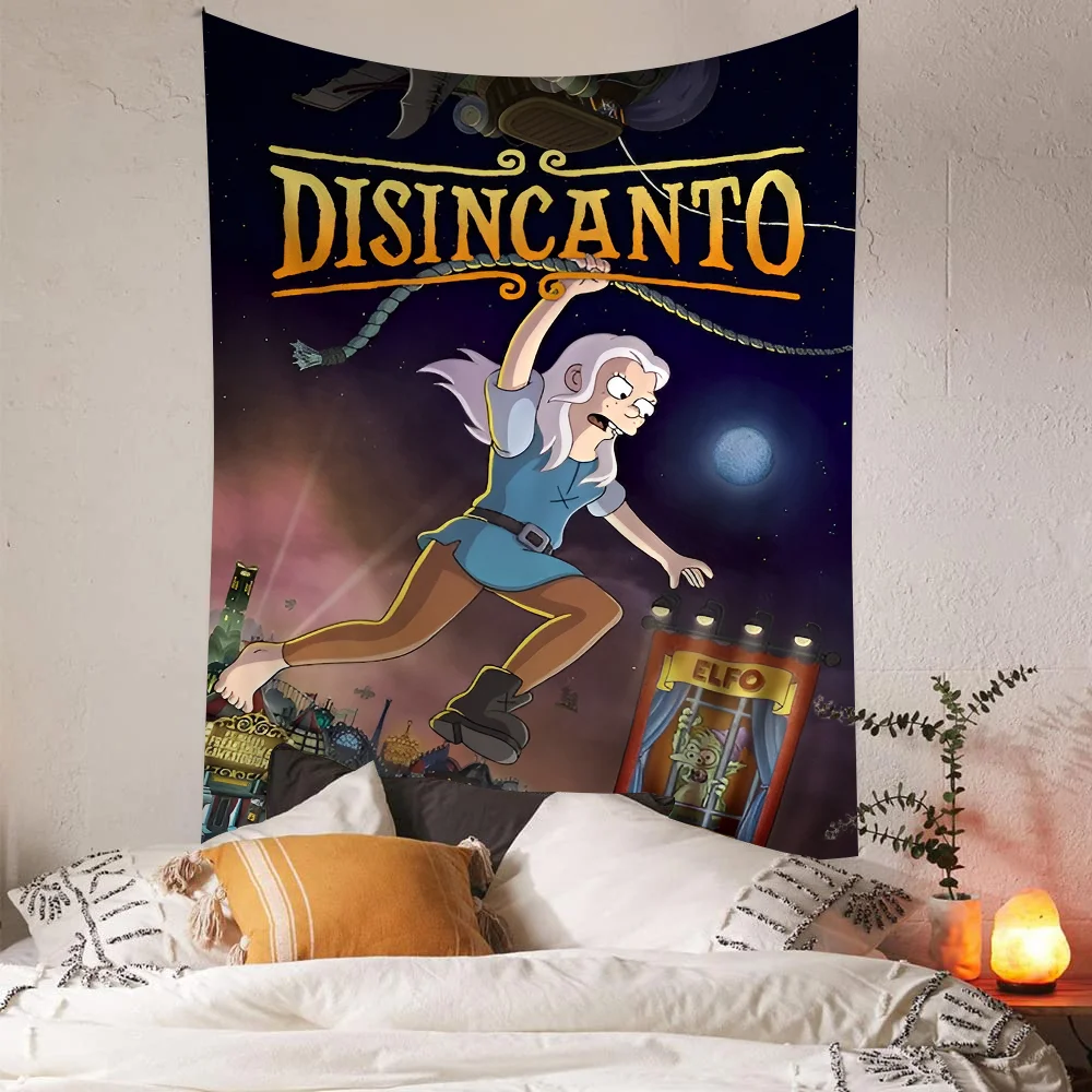 D-Disenchantment Hanging Bohemian Tapestry Home Decoration Hippie Divination Art Decor