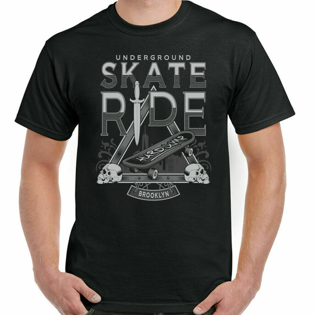 

Vintage Underground Skateboard Skate Ride T Shirt. Short Sleeve 100% Cotton Casual T-shirts Loose Top New Size S-3XL