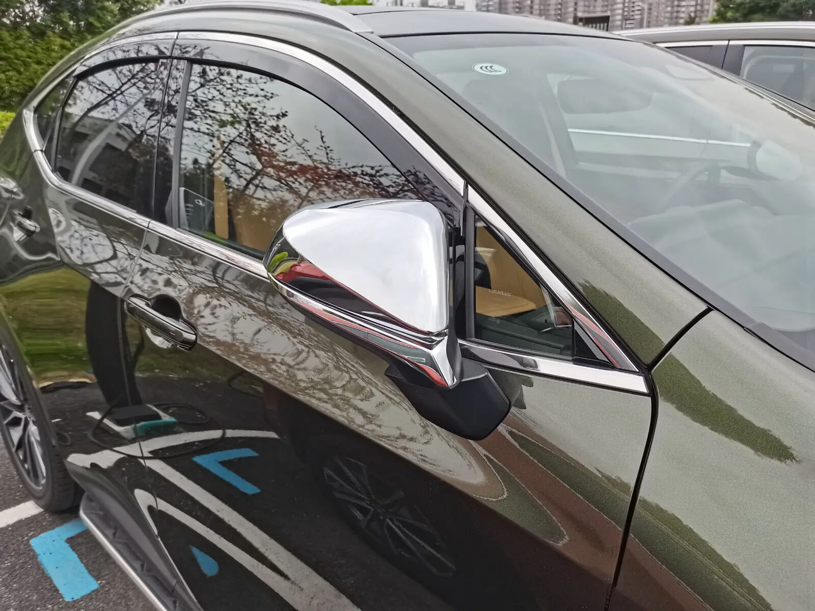 

Хромированная Защитная крышка для бокового зеркала заднего вида для Lexus NX 250 350h 450h 2022 2023, аксессуары для отделки
