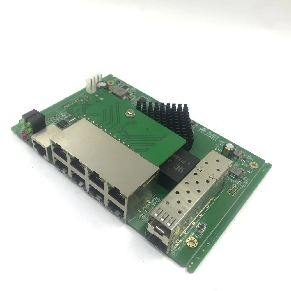 IP Management 8-port 10/100/1000Mbps industry PoE Ethernet Switch Module Managed Switch Module with 2 Gigabit SFP switch