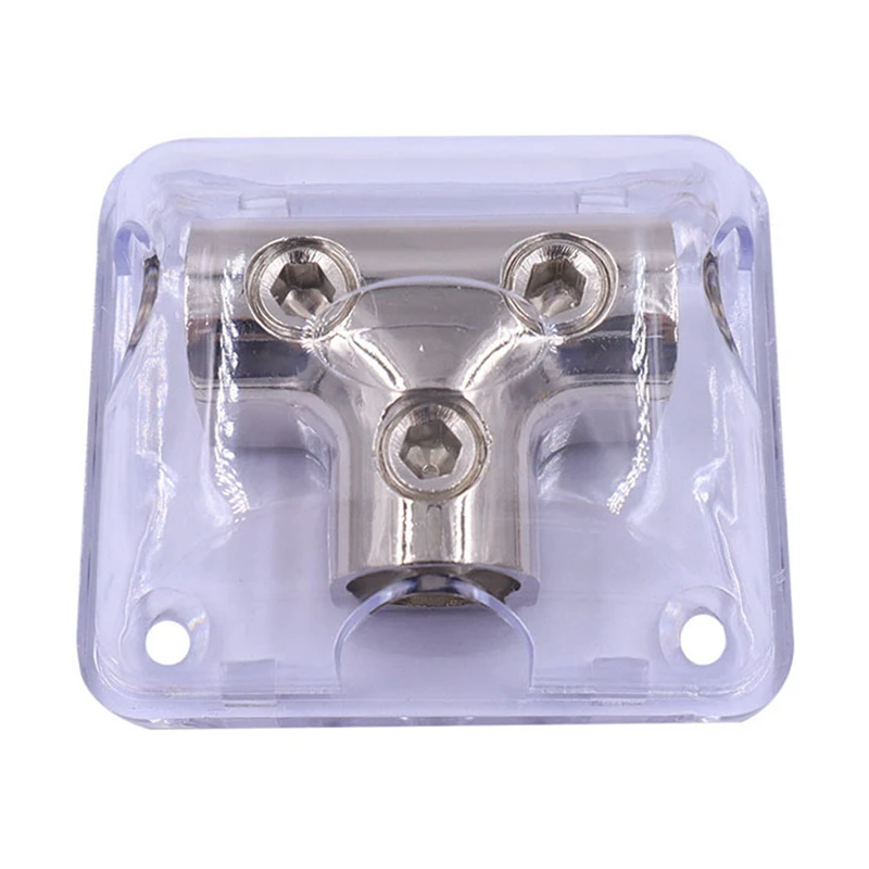 

1 in 2 Out Way Power Ground Distributor Blocks Power Distribution Block for Car Audio Amplifier Systems