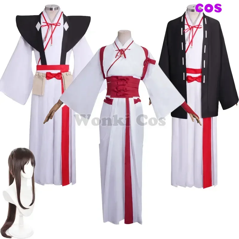 Аниме Jigokuraku Yamada Asaemon Sagiri Косплей Костюм Парик Fuchi Aza Toma Самурайское кимоно