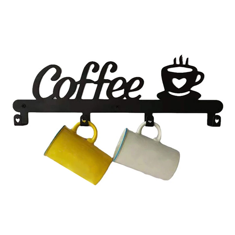 

1 Piece Coffee Cup Storage Shelf Wall Mounted Drainer Mug Rack Mug Hangers Home Kitchen Storage Storage Tools