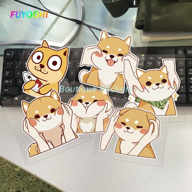 

FUYOOHI Boutique Stickers Personalized Pet Car Sticker Akita Creative Cute Funny Reflective Waterproof Vinyl Decals