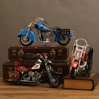 large retro wrought iron motorcycle model static metal motorcycle model home decoration collectibles crafts best gift for friend