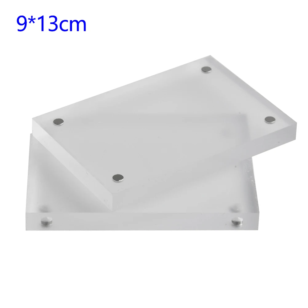 1PC Magnetic Transparent Acrylic Picture Photo Frame Poster Display Stand Holder Table Sign Price Tag Label Paper Promotion |