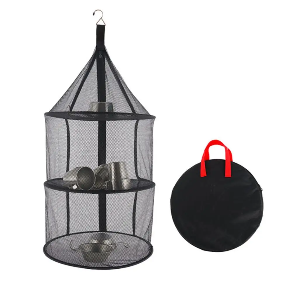 

Hanging Dryer Rack 3 Layer Collapsible, Enclosed Zippers Heavy Duty Multi Purpose