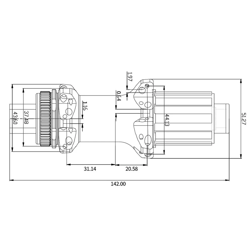 LIENGU LG-RD02-CT 36T трещотка задний дорожный диск центральный замок прямой вытяжной QR 135