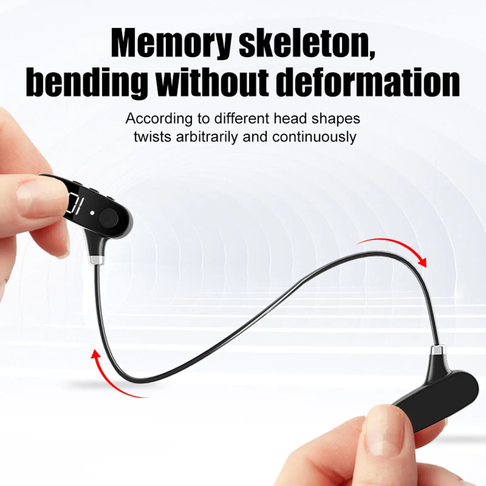Wireless Headset Bluetooth 5.2 Bone Conduction Audio Equipment Open Ear Headphones with Mic Outdoor Sports Earbuds Waterproof |