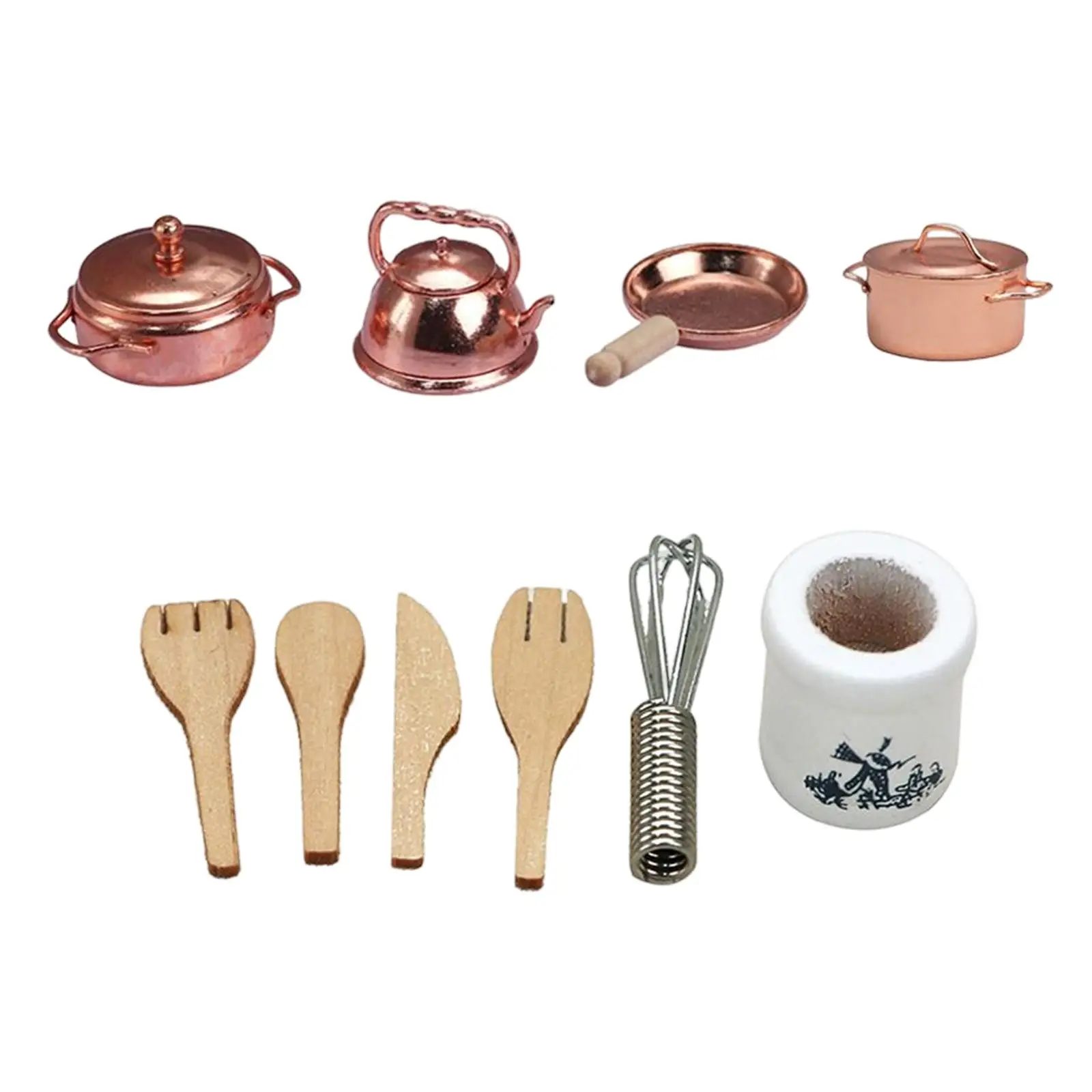 

Набор для кукольного домика, кухни, столовой, 10 шт.