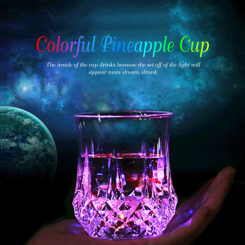 

Colorful LED Cups Creative Drinking Mugs Flashing Color Changing Whisky Beer Wine Water Glass Drinkware Bar Kitchen Accessories