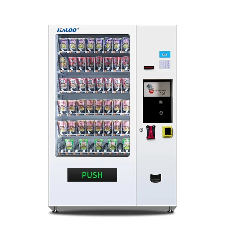 Автомат для продажи горячих продуктов самообслуживания автоматическая