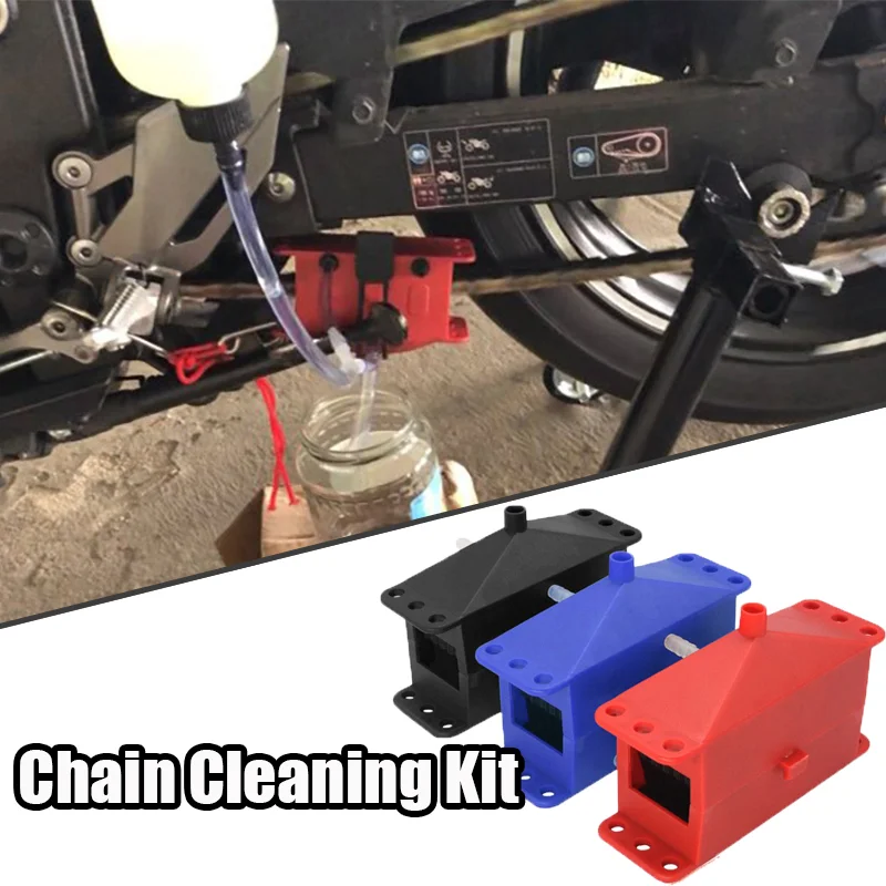 

Universal Motorcycle Bike Chain Cleaner Cleaning Tool Kit Chain Gear Cleaning Brush Lubrication Device Accessories