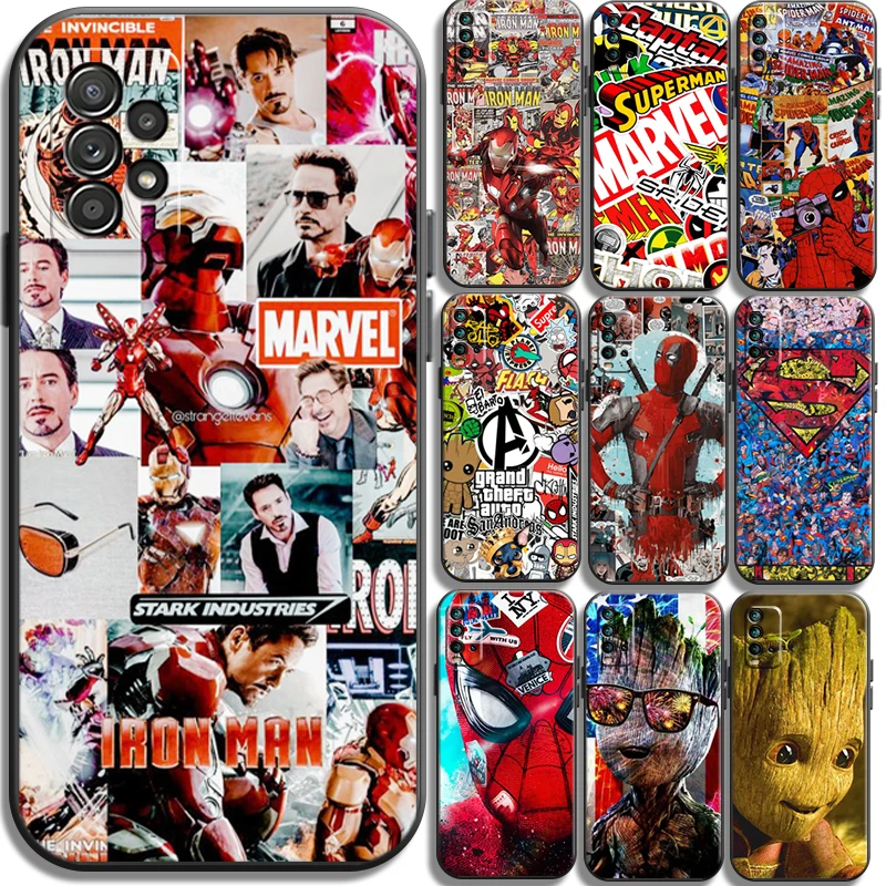 

Marvel Comics Logo Phone Cases For Xiaomi Redmi Redmi 7 7A Note 8 Pro 8T 8 2021 8 7 7 Pro 8 8A 8 Pro Coque Carcasa Back Cover