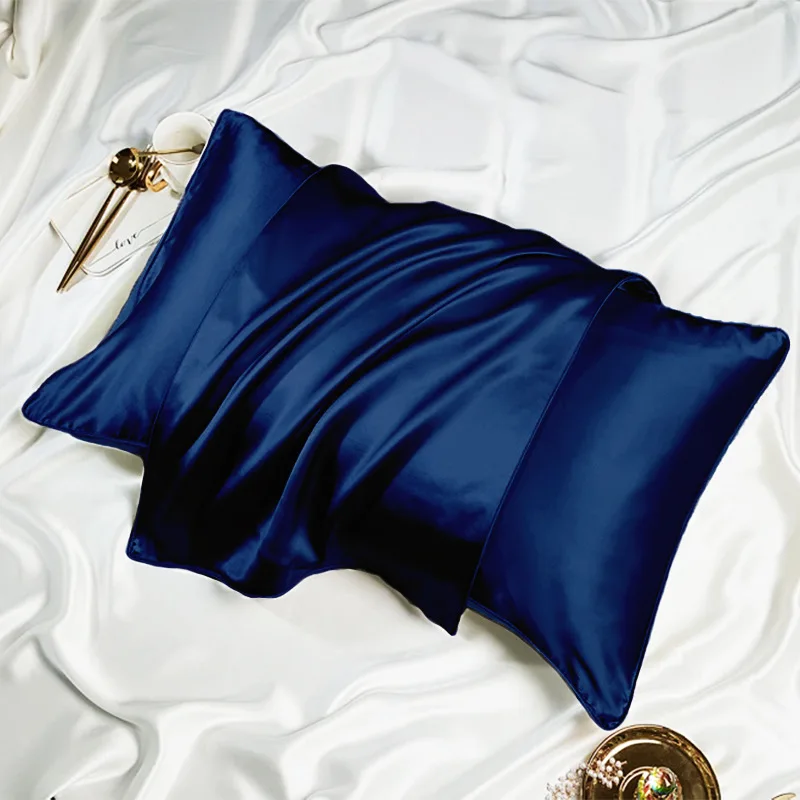 Роскошная антивозрастная наволочка из шелкового шелка Momme 6A класса 19 | Дизайн