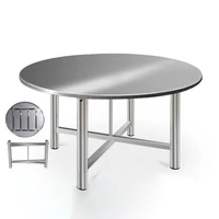 304 stainless steel dining table kitchen furniture folding table thick small apartment dining table modern simplicity table