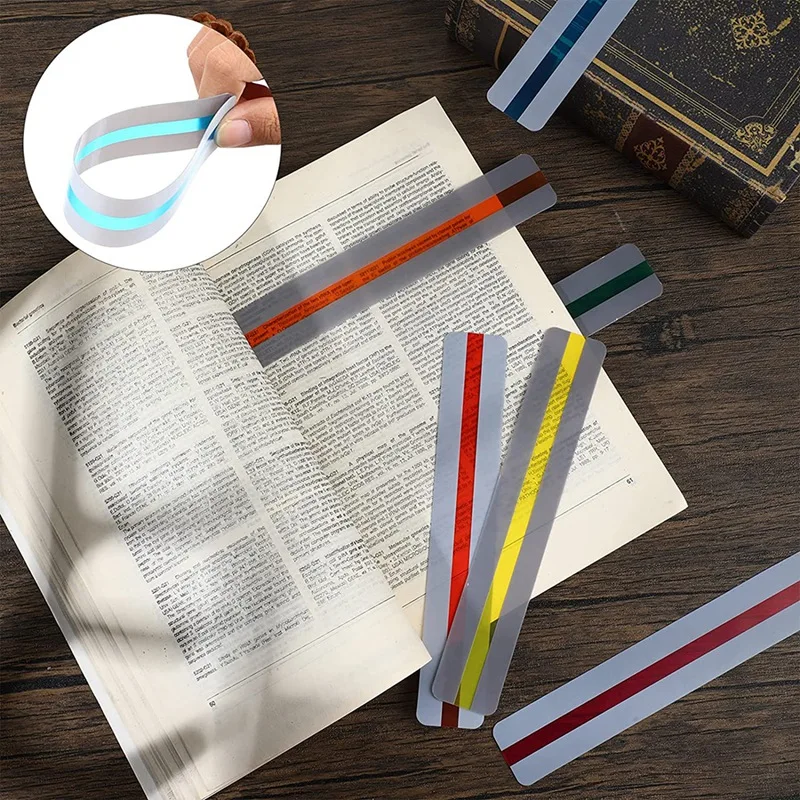 Набор из 12 полосок для управляемого чтения цветные накладки инструменты