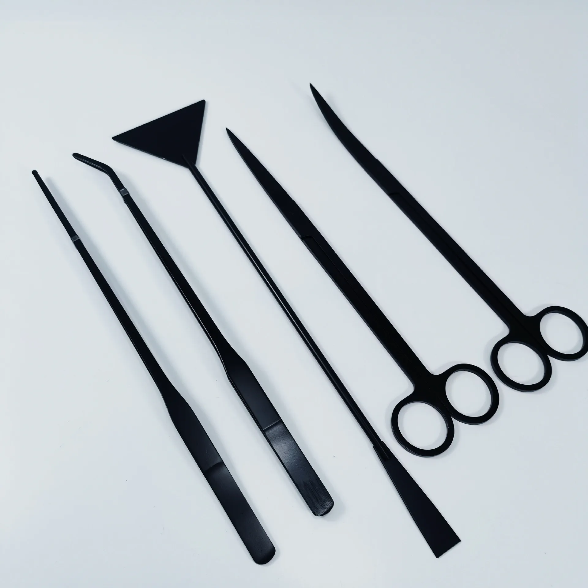 

Stainless steel water grass tweezers set trimming tool aquarium sander fish tank cleaning tool