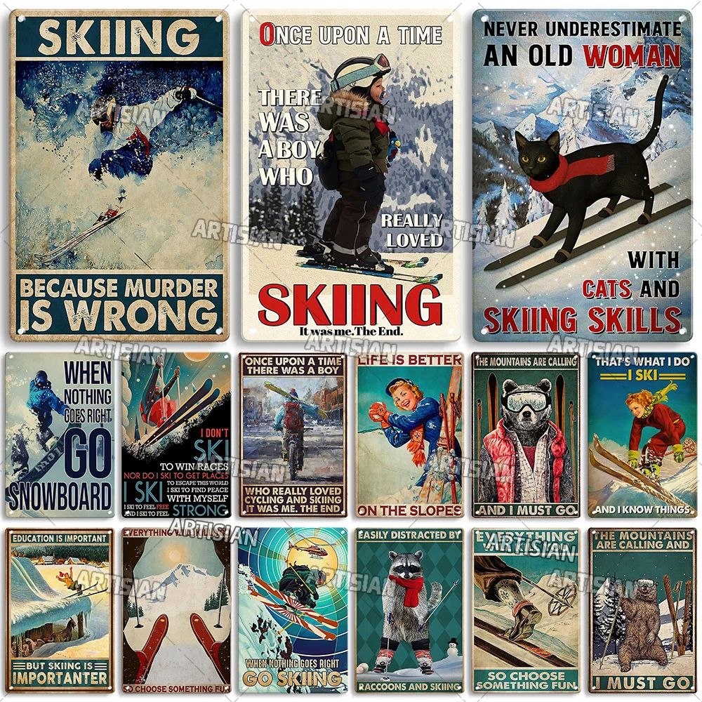 Ing Metal Poster Sledding Tin Plaque Sport Decorative Plate Wall Decor Garage Bar Pub Club Hotel Cafe