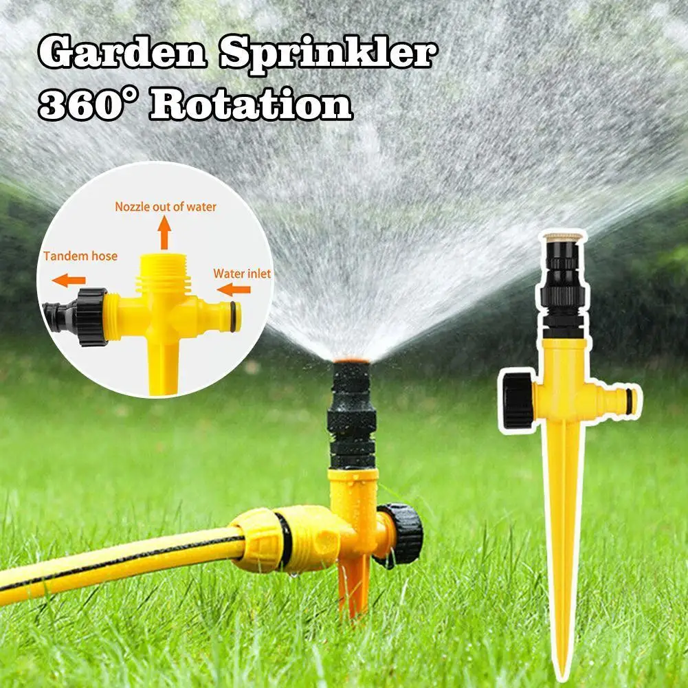 

Garden Sprinkler 360° Rotation Automatic Lawn Rotary Agriculture Nozzles Irrigation Greenhouse Farm Auto System Plants Spra Q6c3