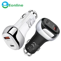 eonline 20w charger usbc quick charge 3 0 qc usb car charger for iphone 12 11 x xs xiaomi qc3 0 type c pd car charging
