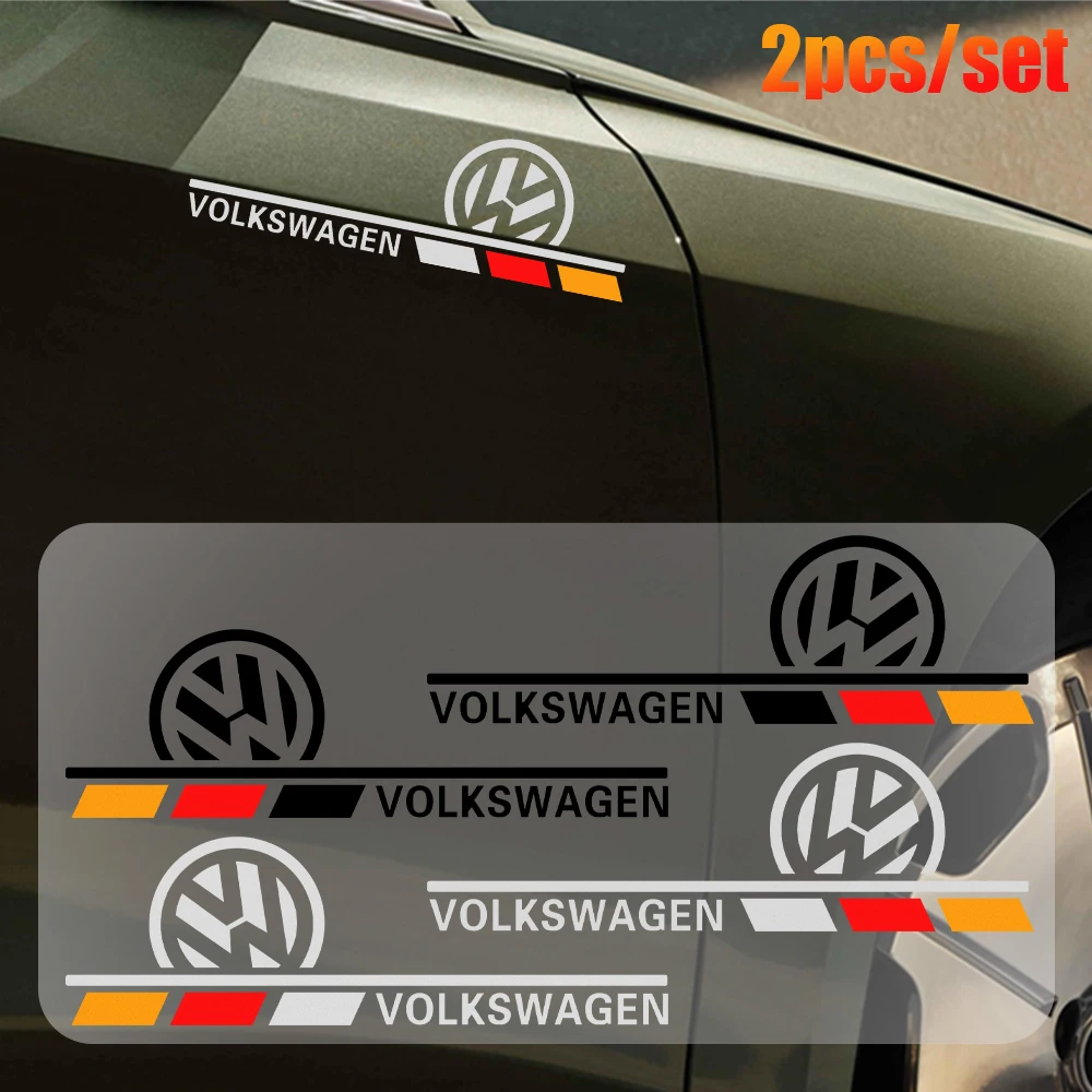 2 шт. наклейка на зеркало заднего вида декор кузова для Volkswagen VW Golf Polo Passat Touran GTI R Line