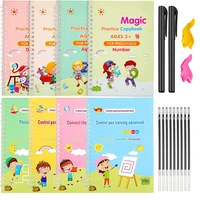 8 bookssets of childrens addition and subtraction learning mathematics sank magic practiceearly education copybook handwriting