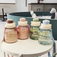 1 3l kawaii water bottles student drink bottle with straw plastic large capacity space cup outdoor camping portable cold kettle