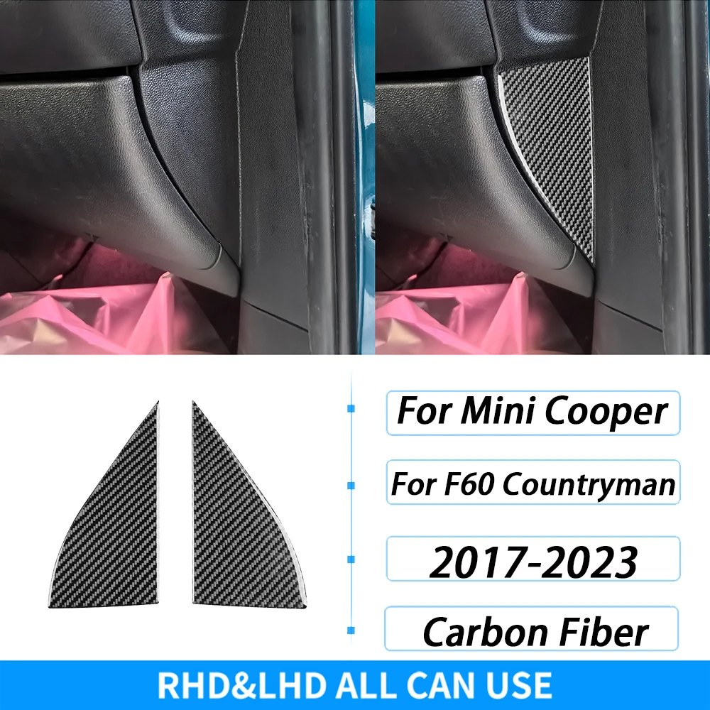 

Комплект панели подъема окна переключения передач из углеродного волокна, отделка салона автомобиля, аксессуары, наклейка для Mini Cooper F60 Countryman 2017-2023