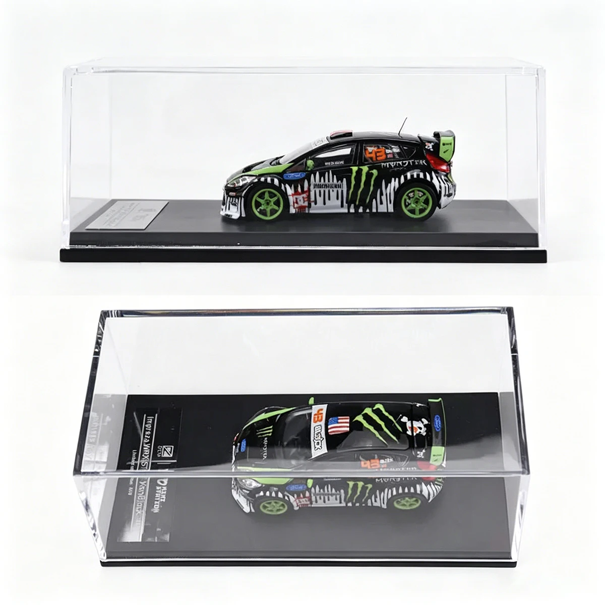 DCM × Mini Station 1:64 Ken Block Rally Set Ford FocusFiesta Energy Drink Themed Livery, коллекционная модель автомобиля из литого металла, в наличии (art.: 3920db294fa99) - 3920db294fa99
