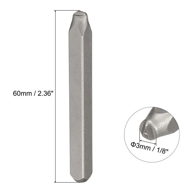 36 шт. 1/8 дюйма (3 мм) набор штампов с буквами и нижним корпусом A-Z 0-9 перфоратор для