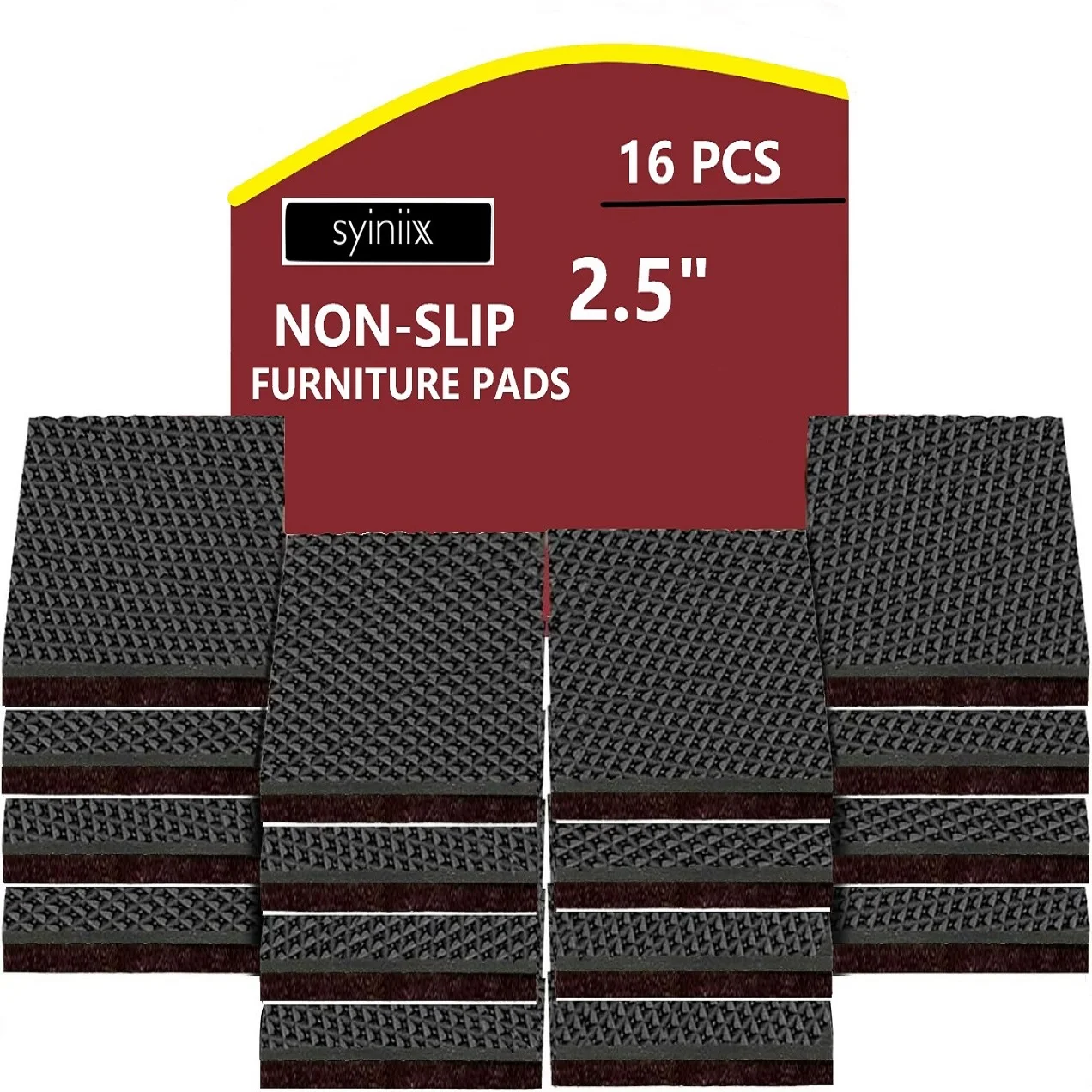 16 нескользящих мебельных накладок идеальные самоклеящиеся резиновые ножки 2 5