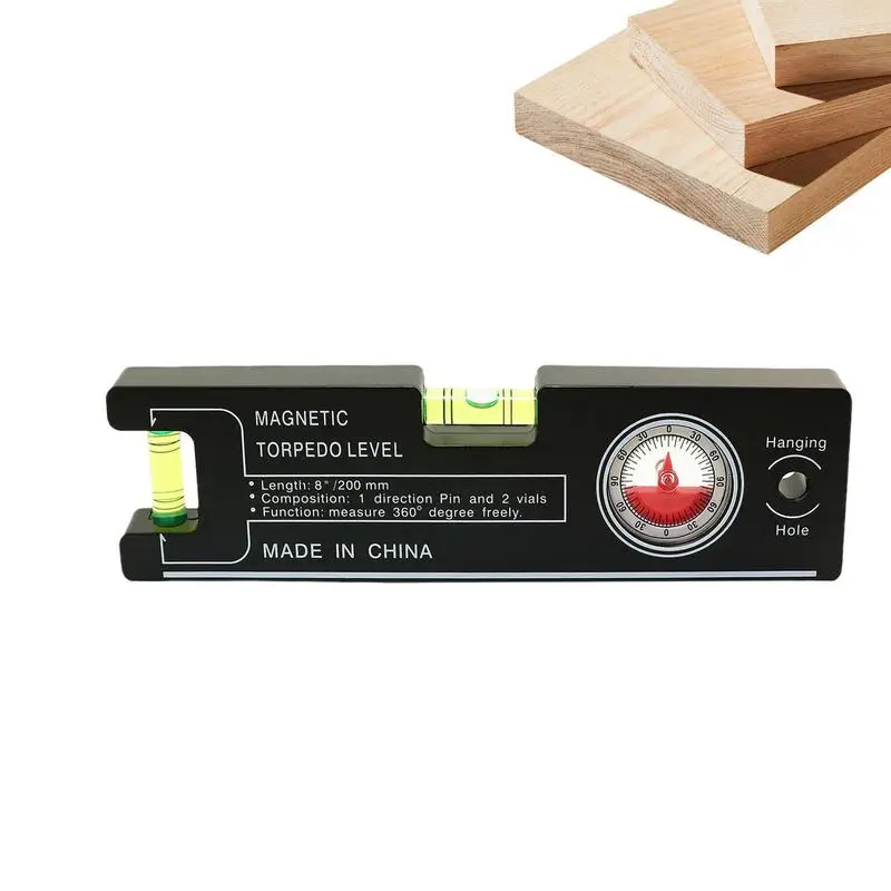 

Magnetic Level Vertical Pocket Level Pocket Torpedo Shock Resistant Bubble Level Magnetic Mini Level Tool Small Multipurpose