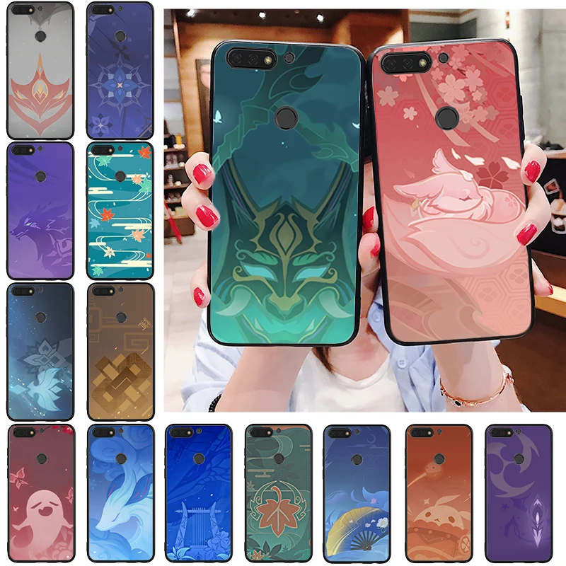 

Genshin Impact Namecard Phone Case for Huawei Honor 50 30 Pro 10X Lite 20 7A 7C 8X 9X Pro 9A 8A 8S 9S 10i 20S 20lite