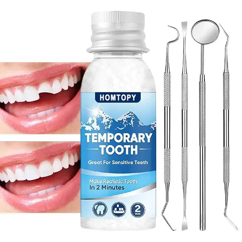 

Temporary Tooth Replacement Kit Teeth Replacement Moldable False Teeth Tooth Fixing Beads Teeth Repair Beads For Temporary