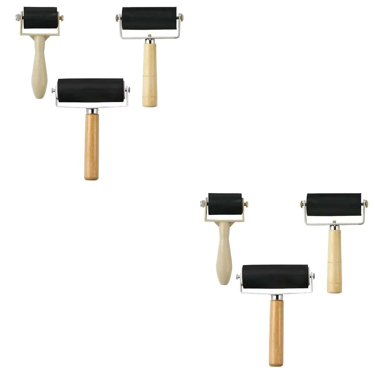 

Roller Brayer Rubber Printmaking Construction Painting Rhinestone Tool Pressing Block Wallpaper Crafting Ink Gluing Trimmer