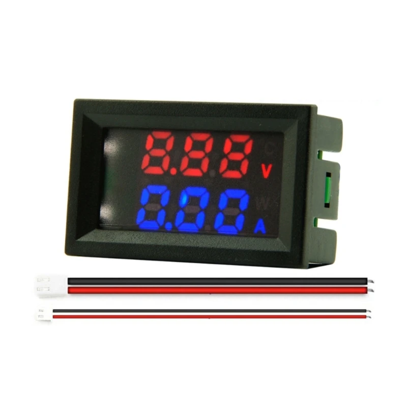 

Voltage Current Power Meter Blue & Red Dual- Color Display Multimeter Amperage-