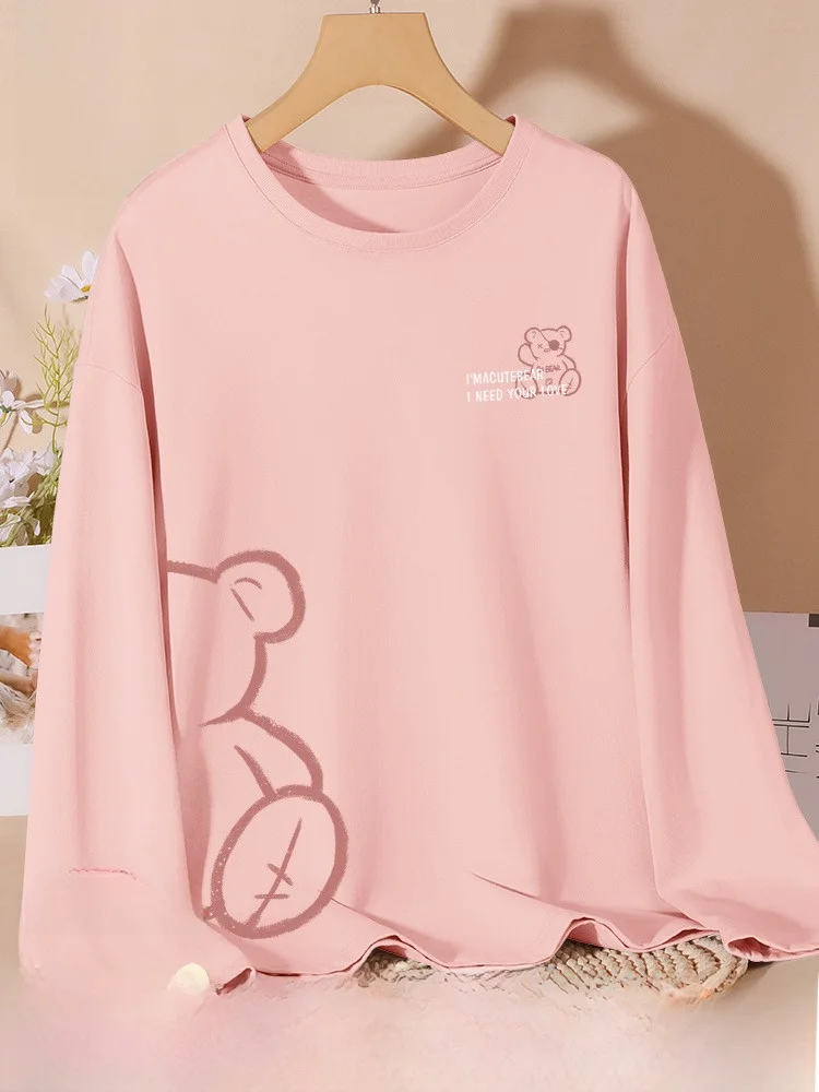 JR Zhenvis розовая рубашка с длинными рукавами для женщин осень 2023 новый свободный