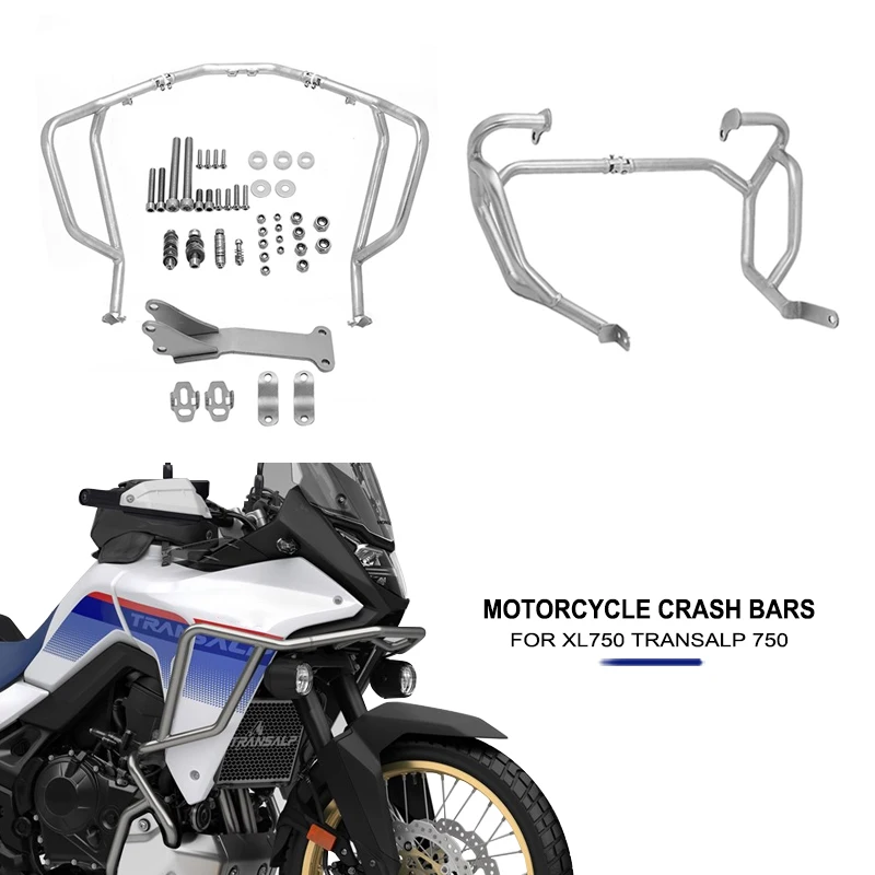 Фото Для Honda XL750 TRANSALP XL 750 Transalp 2023 2024, аксессуары для мотоциклов, защитные дуги, защита двигателя, защитные рамки, бамперы №1