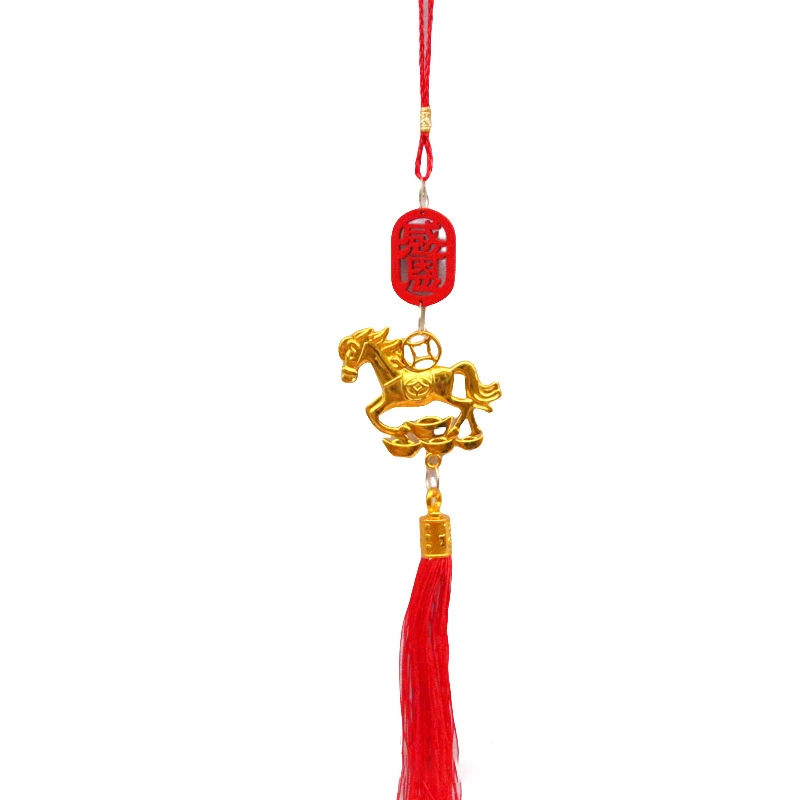 Китайское новогоднее украшение лошадь 2026 пластик