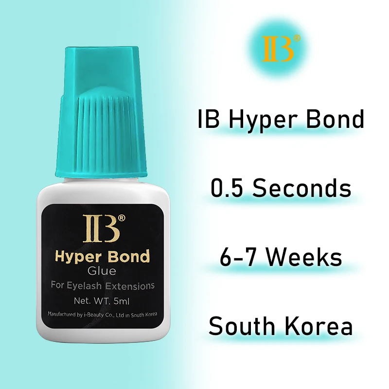 Фото 10 флаконов клея IBeauty Hyper Bond для наращивания ресниц, 5 мл, синяя крышка, корейские инструменты для макияжа, быстросохнущий (0,5 с), профессиональный магазин №2