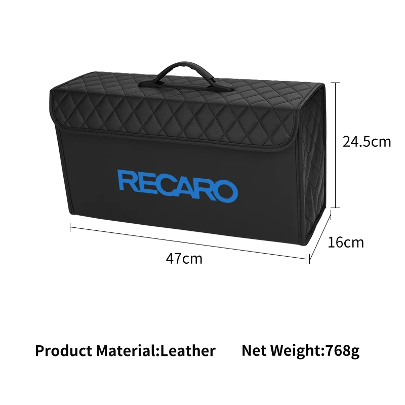 Аксессуары для салона автомобиля органайзер багажника Recaro Racing кожаный складной