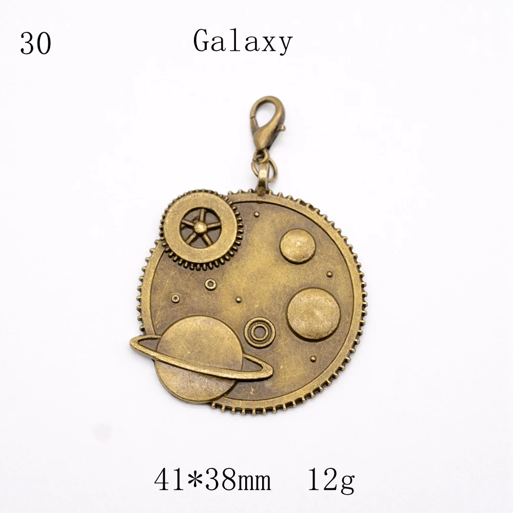 Винтажный металлический кулон, бронза, сделай сам, очаровательные знаки со звездами, закладки для астро-титации, кулон, украшение для дневника, ожерелье, орнамент