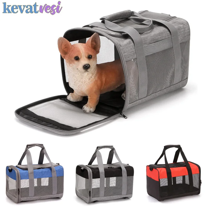 

Pet Cat Carriers Portable Puppy Kitten Carrier Bag Breathable Outdoor Pet Transport ToteBag Dog Travel Crossbody Bag PetSupplies