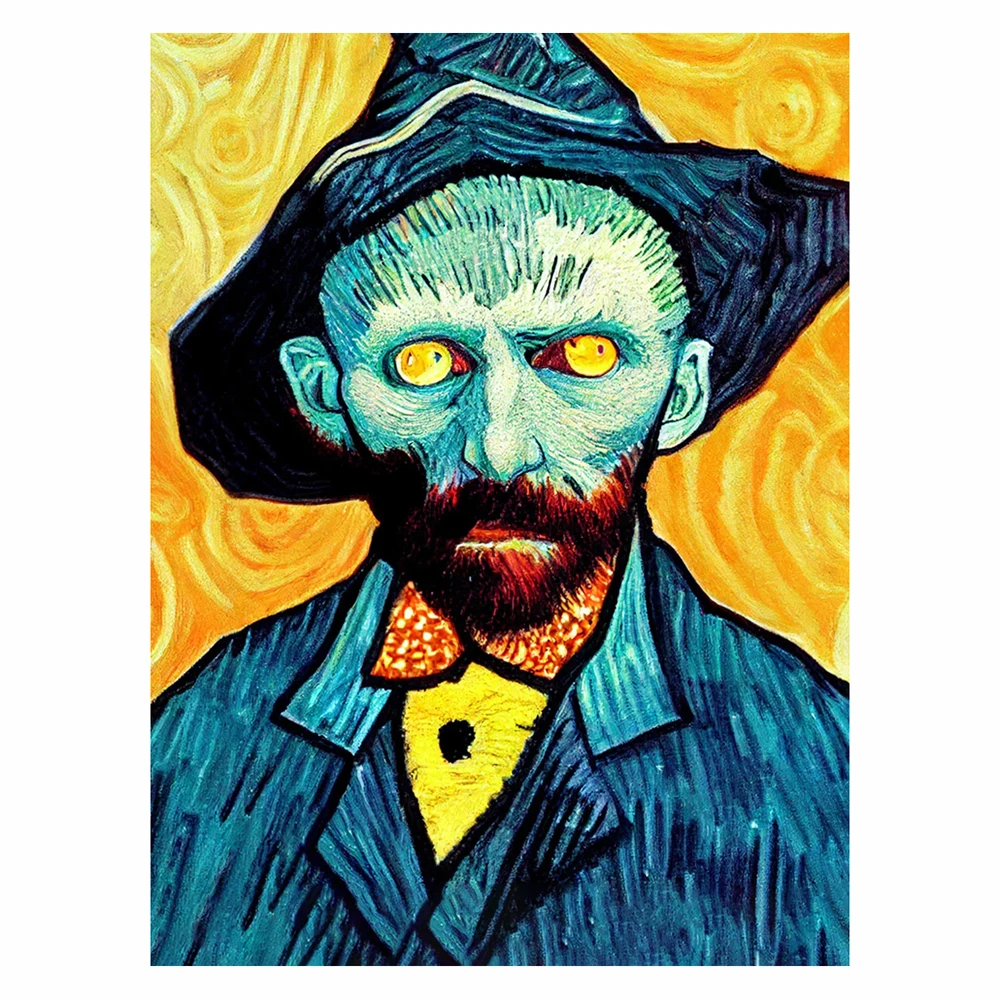 

Diamond Painting Zombie Van Gogh Square/Round Rhinestone Hobby Crafts Mosaic Handmade Gifts Cross Stitch Home Decor
