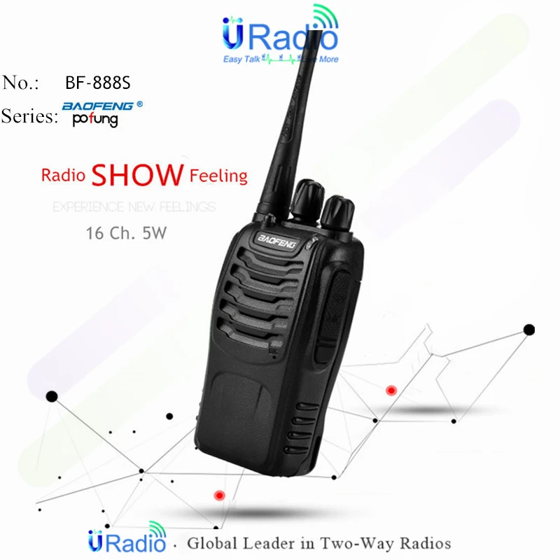 1PC or 2PCS Baofeng BF-888S Walkie Talkie 888s UHF 5W 400-470MHz BF888s BF 888S H777 Cheap Two Way Radio with USB Charger H-777