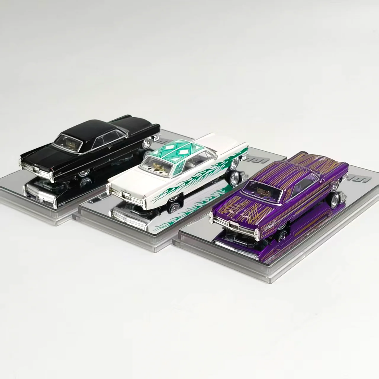 Фото 97M 1:64 Модель автомобиля Cadillac Coupe DeVille Jumping Car 1964 года из сплава №2