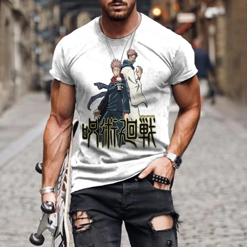 

3D T-shirt cartoon Japanese Short-sleeved Men's T-shirt Fashion Casual 2022 Summer Sportswear мужская одежда